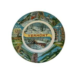 VERMONT Decorative Collector Plate 9" Travel